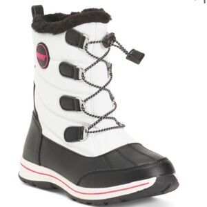 NWT Totes Kids Girls Alpine
Mackenzie Winter Boots White & Black Thermolite Sz1